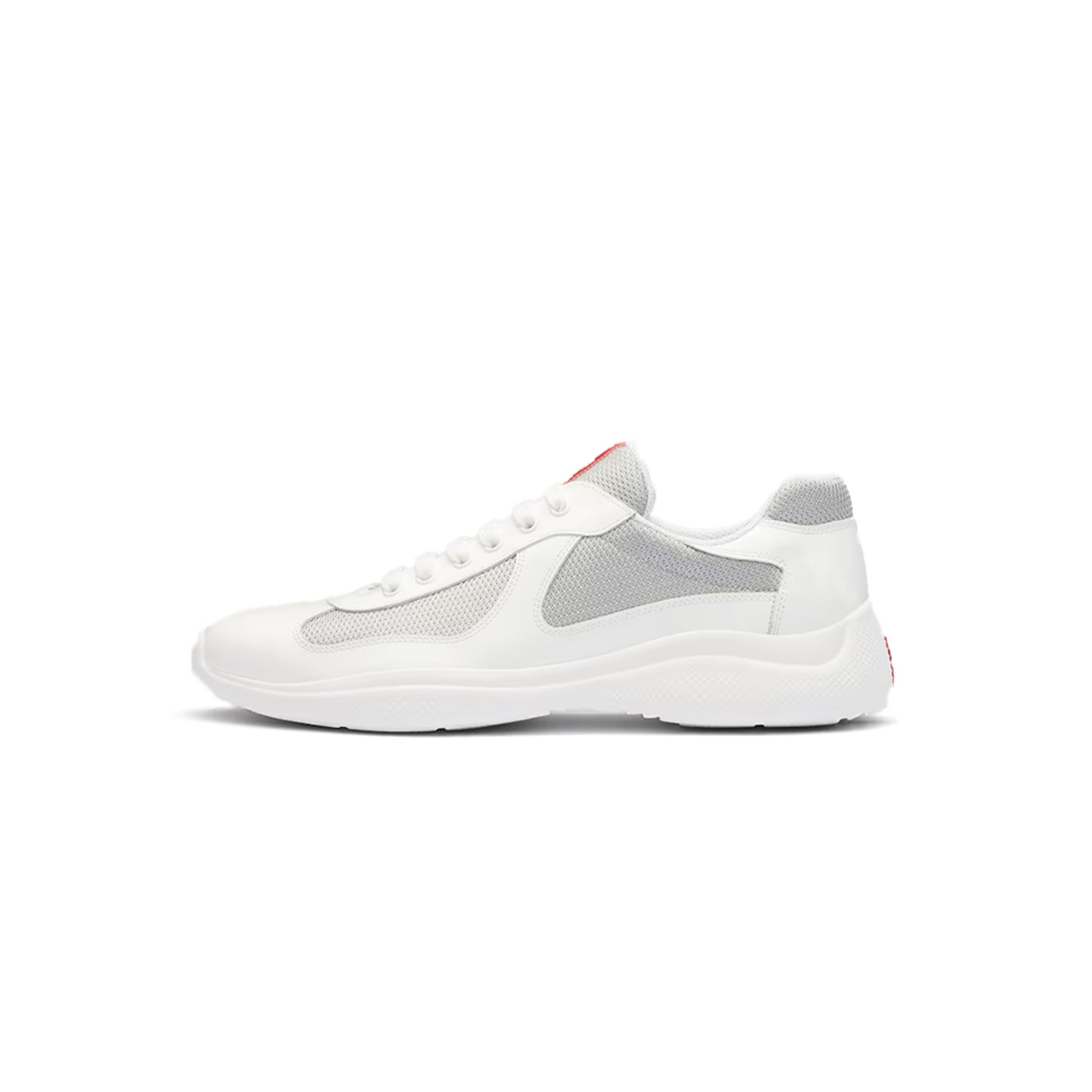 PRADA PATENT LEATHER AND TECHNICAL FABRIC PRADA AMERICA'S CUP SNEAKERS 4E3400_ASZ